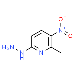 ChemSpider 2D Image | 6-Hydrazino-2-methyl-3-nitropyridine | C6H8N4O2