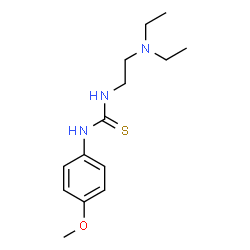 ChemSpider 2D Image | 1-[2-(Diethylamino)ethyl]-3-(4-methoxyphenyl)thiourea | C14H23N3OS