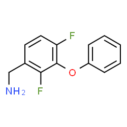 ChemSpider 2D Image | 1-(2,4-Difluoro-3-phenoxyphenyl)methanamine | C13H11F2NO