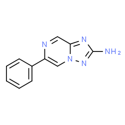 ChemSpider 2D Image | 6-Phenyl[1,2,4]triazolo[1,5-a]pyrazin-2-amine | C11H9N5