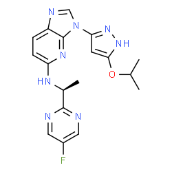 ChemSpider 2D Image | AZD-7451 | C18H19FN8O