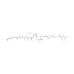 ChemSpider 2D Image | (2R,3R,8S,9R)-2-[(1S,3S,5R,7E,9E,11E,13E)-15-Amino-3,5-dihydroxy-1-methoxy-4,6,8,9,13-pentamethyl-15-oxo-7,9,11,13-pentadecatetraen-1-yl]-7-{(2E)-3-[2-(4-{[(2S,4S)-4-(dimethylamino)-2,3-dihydroxy-5-me
thoxypentanoyl]amino}-2-butanyl)-1,3-oxazol-4-yl]-2-propen-1-yl}-9-hydroxy-4,4,8-trimethyl-1,6-dioxaspiro[4.5]dec-3-yl dihydrogen phosphate (non-preferred name) | C50H83N4O16P