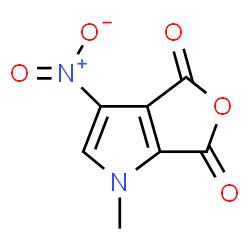 ChemSpider 2D Image | 1-Methyl-3-nitro-1H-furo[3,4-b]pyrrole-4,6-dione | C7H4N2O5