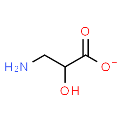 ChemSpider 2D Image | 3-Amino-2-hydroxypropanoate | C3H6NO3