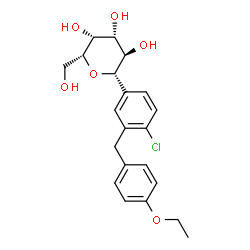 ChemSpider 2D Image | galacto-Dapagliflozin | C21H25ClO6