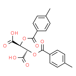ChemSpider 2D Image | 2,3-Bis[(4-methylbenzoyl)oxy]succinic acid | C20H18O8