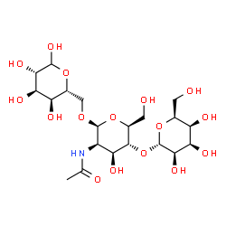 ChemSpider 2D Image | alpha-L-Talopyranosyl-(1->4)-2-acetamido-2-deoxy-beta-L-mannopyranosyl-(1->6)-D-altropyranose | C20H35NO16