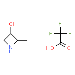 ChemSpider 2D Image | 2-Methyl-3-azetidinol trifluoroacetate (1:1) | C6H10F3NO3