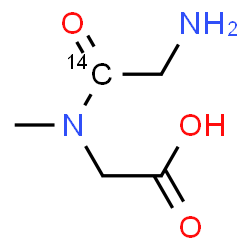 ChemSpider 2D Image | (1-~14~C)Glycyl-N-methylglycine | C414CH10N2O3
