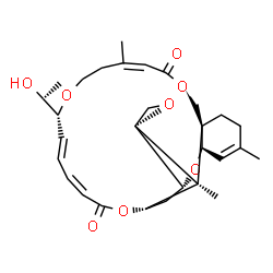 ChemSpider 2D Image | (1'R,2S,3'R,8'R,12'Z,17'R,18'E,20'Z,24'R,25'S)-17'-[(1R)-1-Hydroxyethyl]-5',13',25'-trimethyl-11'H,22'H-spiro[oxirane-2,26'-[2,10,16,23]tetraoxatetracyclo[22.2.1.0~3,8~.0~8,25~]heptacosa[4,12,18,20]te
traene]-11',22'-dione | C29H38O8