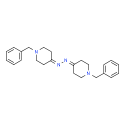 ChemSpider 2D Image | 4,4'-(1,2-Hydrazinediylidene)bis(1-benzylpiperidine) | C24H30N4