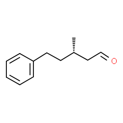 ChemSpider 2D Image | (3S)-3-Methyl-5-phenylpentanal | C12H16O