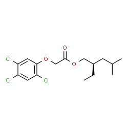 ChemSpider 2D Image | (2R)-2-Ethyl-4-methylpentyl (2,4,5-trichlorophenoxy)acetate | C16H21Cl3O3
