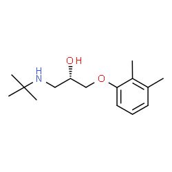 ChemSpider 2D Image | (2S)-1-(2,3-Dimethylphenoxy)-3-[(2-methyl-2-propanyl)amino]-2-propanol | C15H25NO2
