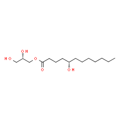 ChemSpider 2D Image | (2S)-2,3-Dihydroxypropyl (5S)-5-hydroxydodecanoate | C15H30O5