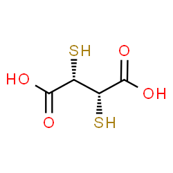 ChemSpider 2D Image | (2S,3S)-2,3-Disulfanylsuccinic acid | C4H6O4S2