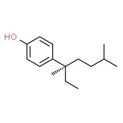ChemSpider 2D Image | 4-[(3R)-3,6-Dimethyl-3-heptanyl]phenol | C15H24O