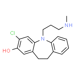 ChemSpider 2D Image | 2-HYDROXYDEMETHYLCLOMIPRAMINE | C18H21ClN2O