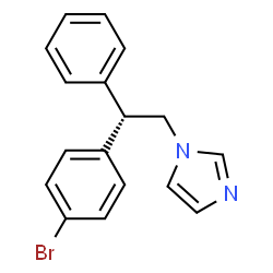 ChemSpider 2D Image | 1-[(2S)-2-(4-Bromophenyl)-2-phenylethyl]-1H-imidazole | C17H15BrN2