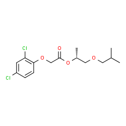 ChemSpider 2D Image | (2S)-1-Isobutoxy-2-propanyl (2,4-dichlorophenoxy)acetate | C15H20Cl2O4