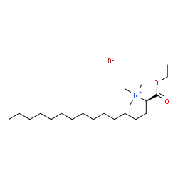 ChemSpider 2D Image | (2R)-1-Ethoxy-N,N,N-trimethyl-1-oxo-2-hexadecanaminium bromide | C21H44BrNO2