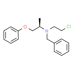 ChemSpider 2D Image | (2R)-N-Benzyl-N-(2-chloroethyl)-1-phenoxy-2-propanamine | C18H22ClNO