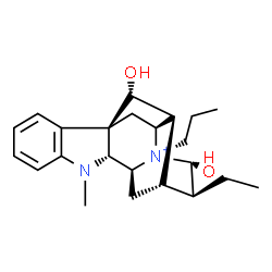ChemSpider 2D Image | (4alpha,17R,21alpha)-17,21-Dihydroxy-4-propylajmalan-4-ium | C23H33N2O2