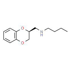 ChemSpider 2D Image | N-[(2S)-2,3-Dihydro-1,4-benzodioxin-2-ylmethyl]-1-butanamine | C13H19NO2