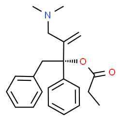 ChemSpider 2D Image | (2S)-3-[(Dimethylamino)methyl]-1,2-diphenyl-3-buten-2-yl propionate | C22H27NO2