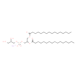 ChemSpider 2D Image | Sodium (2S)-2,3-bis(palmitoyloxy)propyl (2S)-2,3-dihydroxypropyl phosphate | C38H74NaO10P