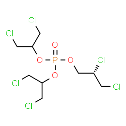 ChemSpider 2D Image | Bis(1,3-dichloro-2-propanyl) (2S)-2,3-dichloropropyl phosphate | C9H15Cl6O4P
