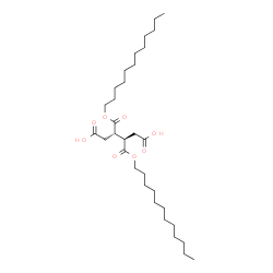 ChemSpider 2D Image | (3R,4S)-3,4-Bis[(dodecyloxy)carbonyl]hexanedioic acid | C32H58O8