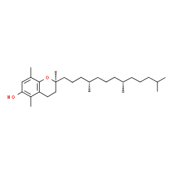 ChemSpider 2D Image | (2S)-2,5,8-Trimethyl-2-[(4S,8S)-4,8,12-trimethyltridecyl]-6-chromanol | C28H48O2