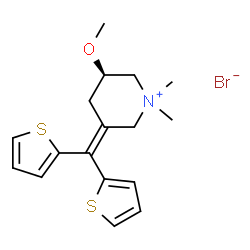 ChemSpider 2D Image | (R)-timepidium bromide | C17H22BrNOS2