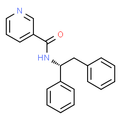 ChemSpider 2D Image | N-[(1R)-1,2-Diphenylethyl]nicotinamide | C20H18N2O