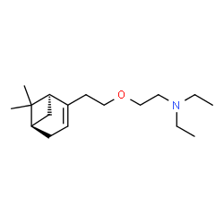 ChemSpider 2D Image | 2-{2-[(1S,5R)-6,6-Dimethylbicyclo[3.1.1]hept-2-en-2-yl]ethoxy}-N,N-diethylethanamine | C17H31NO