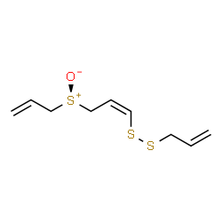 ChemSpider 2D Image | Allyl[(2Z)-3-(allyldisulfanyl)-2-propen-1-yl]sulfoniumolate | C9H14OS3