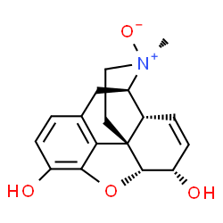ChemSpider 2D Image | (1S,4R,5R,13R,14S,17R)-4-Methyl-12-oxa-4-azapentacyclo[9.6.1.0~1,13~.0~5,17~.0~7,18~]octadeca-7(18),8,10,15-tetraene-10,14-diol 4-oxide | C17H19NO4