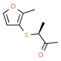 ChemSpider 2D Image | (3S)-3-[(2-Methyl-3-furyl)sulfanyl]-2-butanone | C9H12O2S