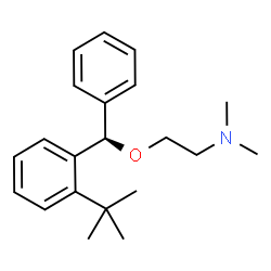 ChemSpider 2D Image | N,N-Dimethyl-2-[(R)-[2-(2-methyl-2-propanyl)phenyl](phenyl)methoxy]ethanamine | C21H29NO
