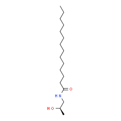 ChemSpider 2D Image | N-[(2R)-2-Hydroxypropyl]tetradecanamide | C17H35NO2