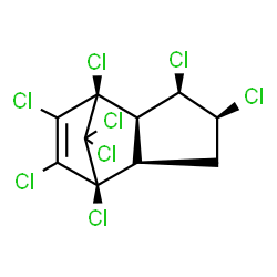 ChemSpider 2D Image | (1R,2R,3R,4S,6R,7S)-1,3,4,7,8,9,10,10-Octachlorotricyclo[5.2.1.0~2,6~]dec-8-ene | C10H6Cl8