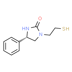 ChemSpider 2D Image | (4S)-4-Phenyl-1-(2-sulfanylethyl)-2-imidazolidinone | C11H14N2OS