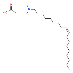 ChemSpider 2D Image | acetate(Z)-N,N-dimethyl-9-octadecen-1-amine | C22H45NO2