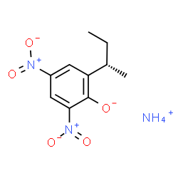 ChemSpider 2D Image | Ammonium 2-[(2S)-2-butanyl]-4,6-dinitrophenolate | C10H15N3O5