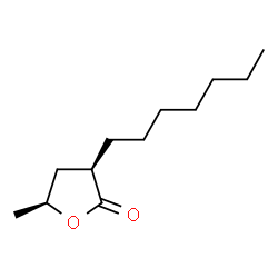 ChemSpider 2D Image | (3R,5S)-3-Heptyl-5-methyldihydro-2(3H)-furanone | C12H22O2