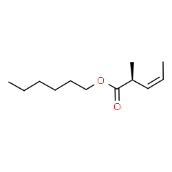 ChemSpider 2D Image | Hexyl (2S,3Z)-2-methyl-3-pentenoate | C12H22O2