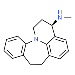 ChemSpider 2D Image | (3R)-N-Methyl-2,3,7,8-tetrahydro-1H-quinolino[1,8-ab][1]benzazepin-3-amine | C18H20N2