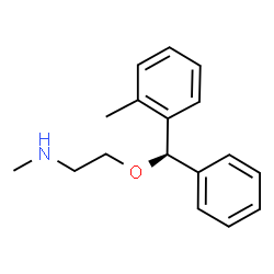 ChemSpider 2D Image | N-Methyl-2-[(R)-(2-methylphenyl)(phenyl)methoxy]ethanamine | C17H21NO