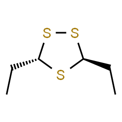 ChemSpider 2D Image | (3S,5S)-3,5-Diethyl-1,2,4-trithiolane | C6H12S3